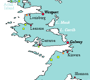 [Map of the West of Ireland]